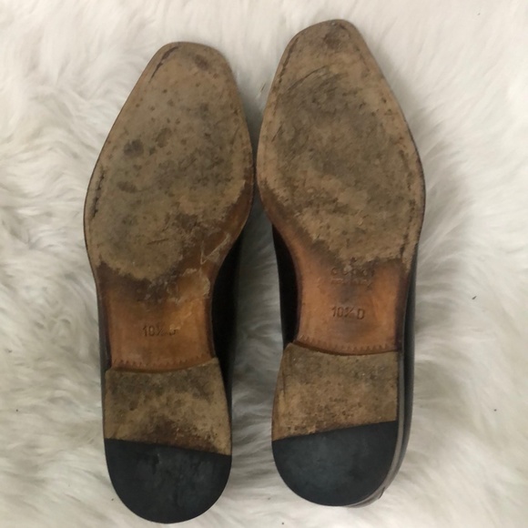 Gucci Authentic Mens Brown Leather Almond Toe Lace Up Oxford Dress Shoes Sz 10.5 - Picture 8 of 10